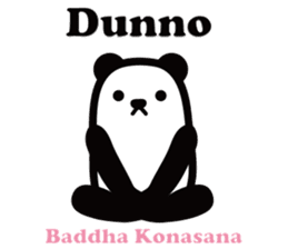 Yoga Poses Book of Mochi Panda 2 sticker #13091097