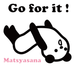 Yoga Poses Book of Mochi Panda 2 sticker #13091098