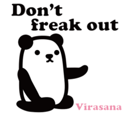 Yoga Poses Book of Mochi Panda 2 sticker #13091099