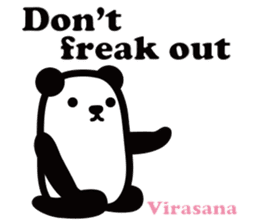 Yoga Poses Book of Mochi Panda 2 sticker #13091099