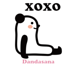 Yoga Poses Book of Mochi Panda 2 sticker #13091101