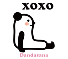 Yoga Poses Book of Mochi Panda 2 sticker #13091101