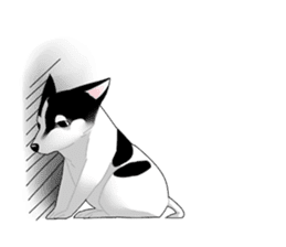 Greedy Dog - Flower sticker #13091590