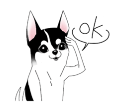 Greedy Dog - Flower sticker #13091598