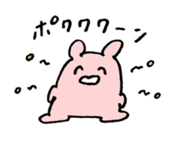 Rabbit and Bird sticker #13091984