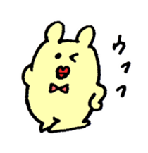 Rabbit and Bird sticker #13092002