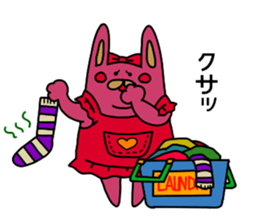 The wife is a rabbit. sticker #13092050