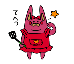 The wife is a rabbit. sticker #13092068