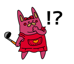 The wife is a rabbit. sticker #13092077