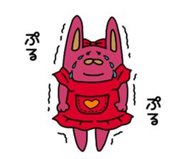 The wife is a rabbit. sticker #13092078