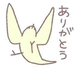 Mr.TORI of a bird sticker #13093053
