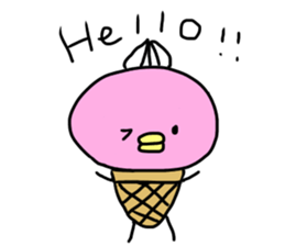 ice bird akyon. sticker #13093551