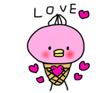 ice bird akyon. sticker #13093555