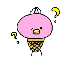 ice bird akyon. sticker #13093557