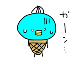 ice bird akyon. sticker #13093558