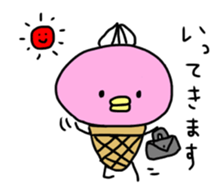 ice bird akyon. sticker #13093560