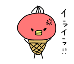 ice bird akyon. sticker #13093567