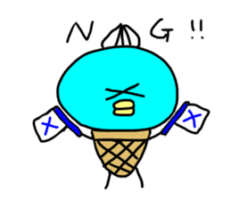 ice bird akyon. sticker #13093573