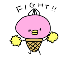 ice bird akyon. sticker #13093579