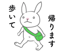 Urgent transmission of rabbit sticker #13093609