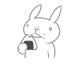 Urgent transmission of rabbit sticker #13093613