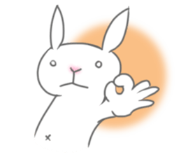 Urgent transmission of rabbit sticker #13093620