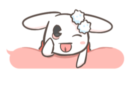Two-sided Rabbit Dialog box sticker #13095371
