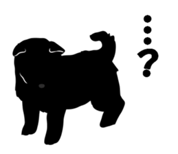 Dog shadow sticker #13095772