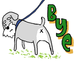 Bowwow Schnauzer (Eng ver) sticker #13096279