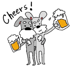 Bowwow Schnauzer (Eng ver) sticker #13096285