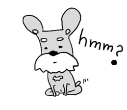 Bowwow Schnauzer (Eng ver) sticker #13096286