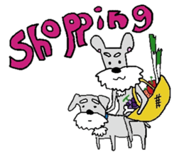 Bowwow Schnauzer (Eng ver) sticker #13096291