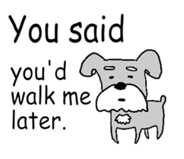 Bowwow Schnauzer (Eng ver) sticker #13096295