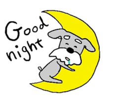 Bowwow Schnauzer (Eng ver) sticker #13096299