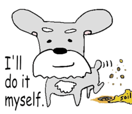 Bowwow Schnauzer (Eng ver) sticker #13096316