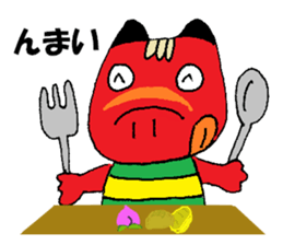Cute Akabeko of Fukushima sticker #13096791
