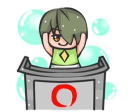 opposite sister and brother sticker #13097957