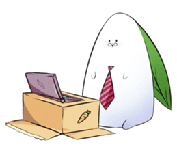 Snow Rabbit-Dango sticker #13098176