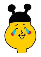 bow planet - yellow : sticker #13099540