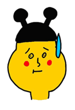 bow planet - yellow : sticker #13099550