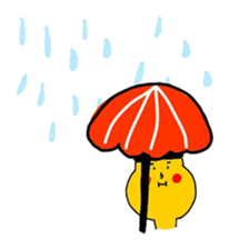 bow planet - yellow : sticker #13099569