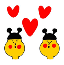 bow planet - yellow : sticker #13099573
