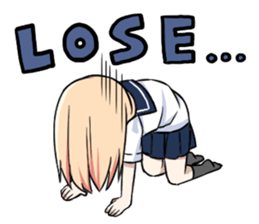 Fighting game maiden stamp sticker #13099698