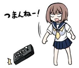 Fighting game maiden stamp sticker #13099708