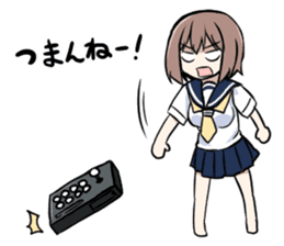 Fighting game maiden stamp sticker #13099708