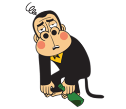 Monkey jung sticker #13099921