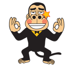 Monkey jung sticker #13099924