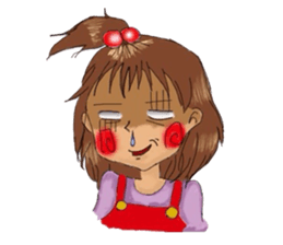 showa exotic girls sticker #13100103