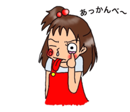 showa exotic girls sticker #13100108