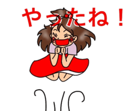 showa exotic girls sticker #13100110